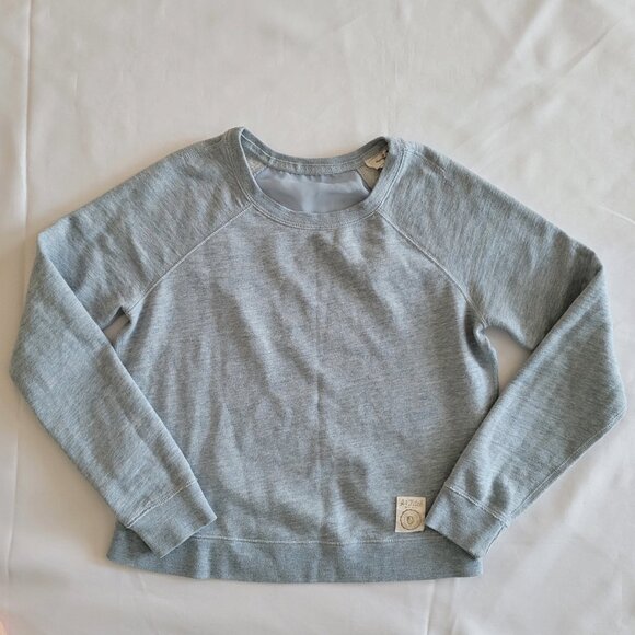 Abercrombie & Fitch Sheer Back Sweatshirt SZ M Light Blue - Picture 6 of 11